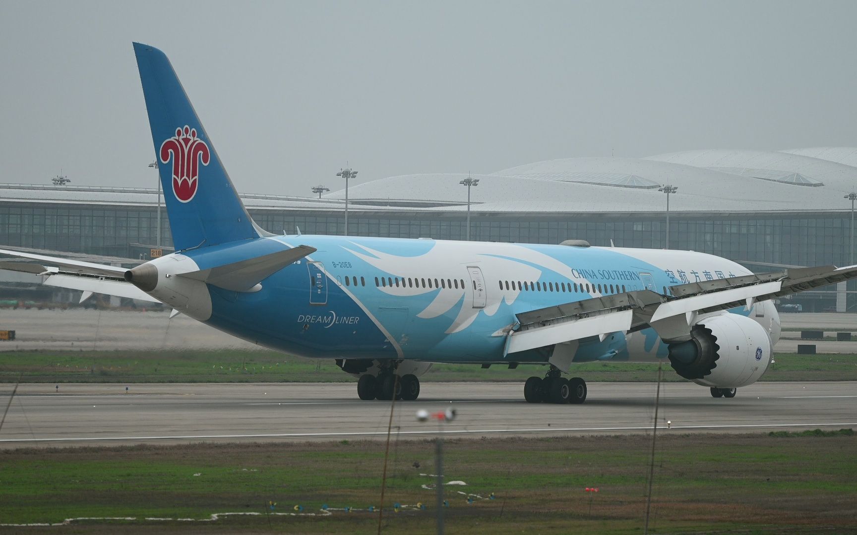 南航787南京禄口国际机场降落全过程