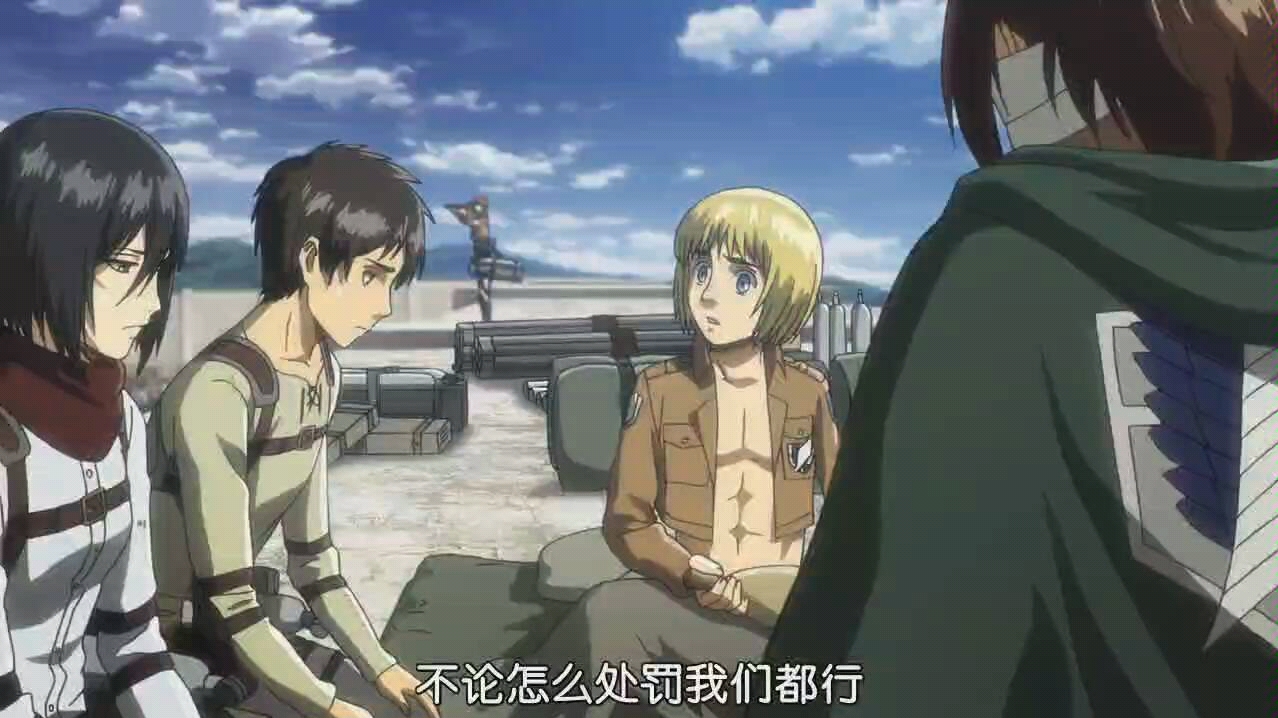 兵长使出摸头杀