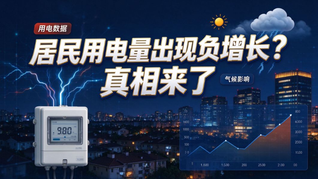 居民用电近十年首次负增长，是气候账不是经济账