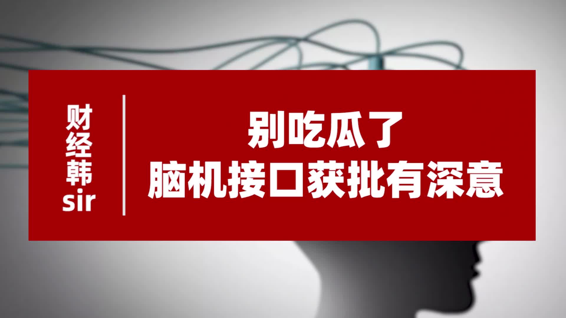 别吃瓜了,脑机接口获批有深意!哔哩哔哩bilibili