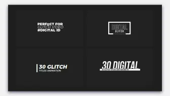 中文汉化版FCPX插件-30组毛刺故障失真干扰电影标题展示动画Digital Glitch Titles | For FCPX