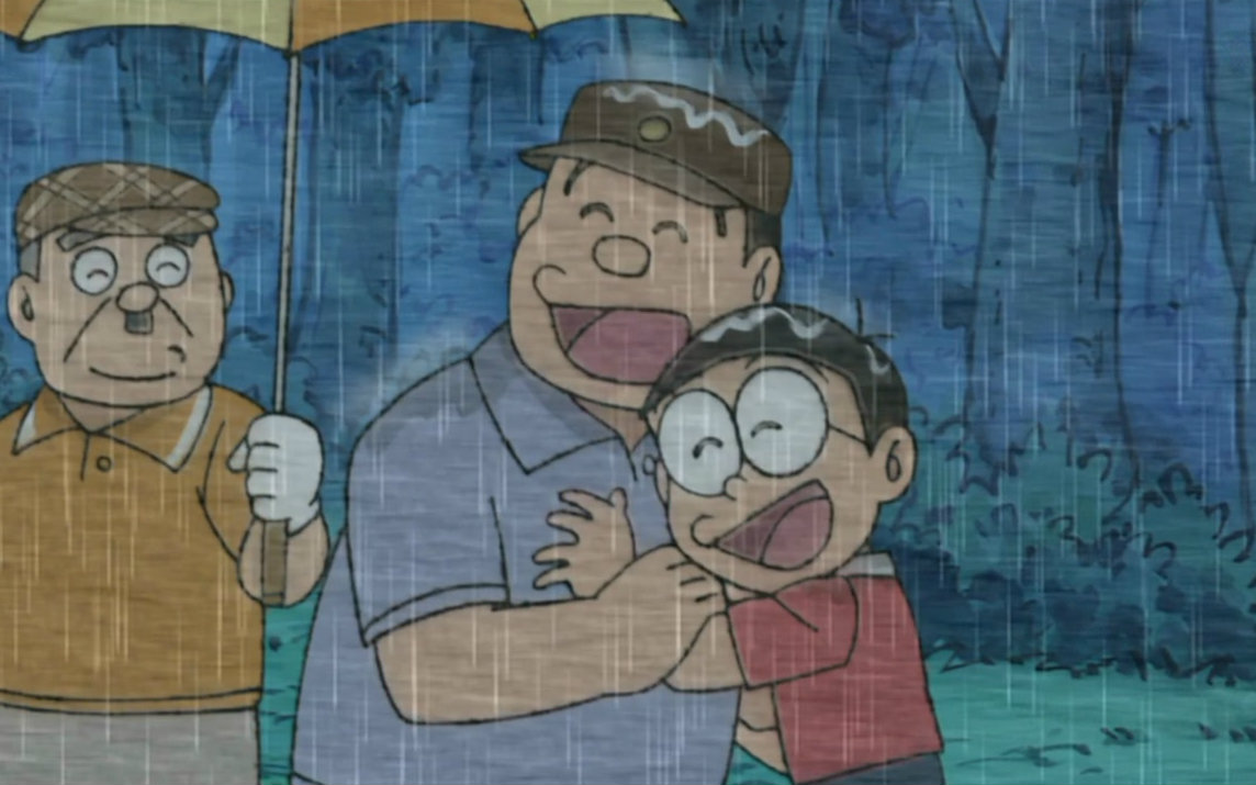新番哆啦a梦[父亲节故事重制]雨男好苦啊【129.