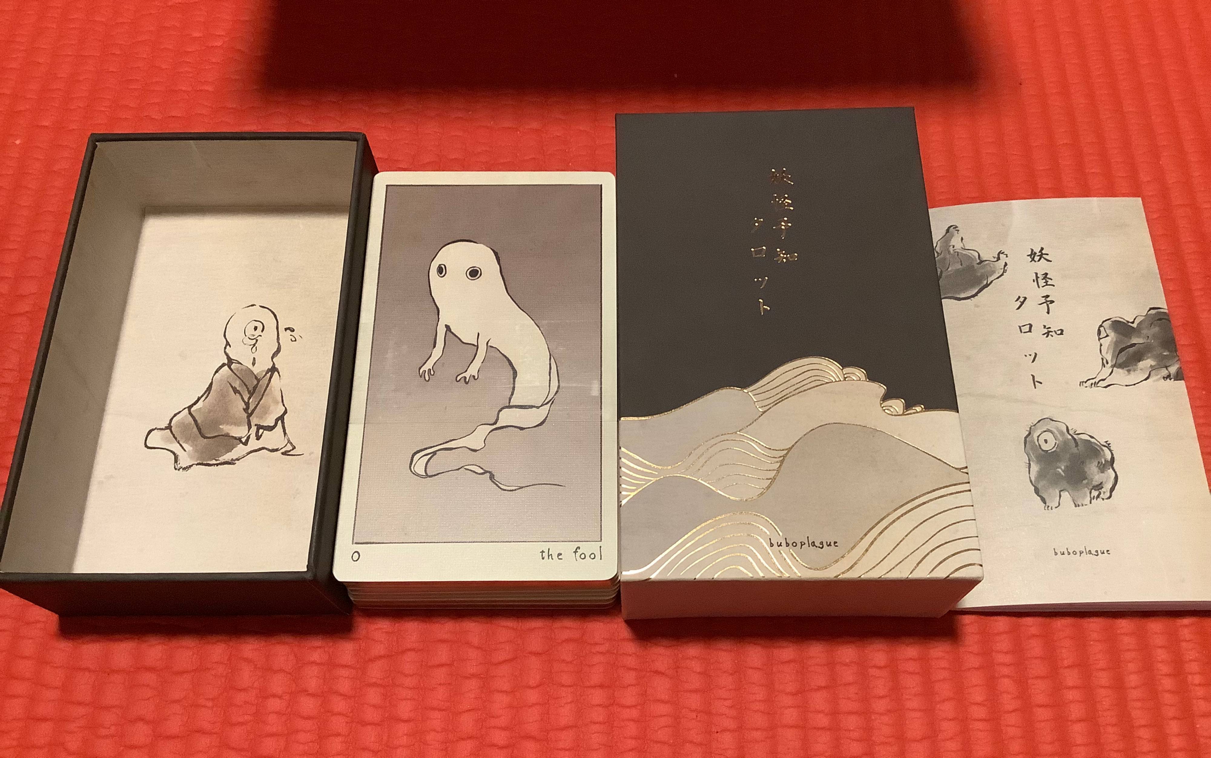 塔罗牌开箱无牌面展示「Yokai Yochi Tarot」哔哩哔哩bilibili