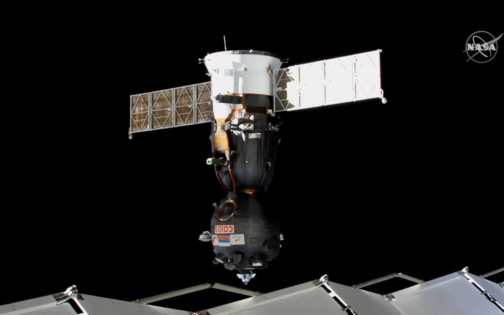 联盟ms-16载人飞船返回地面