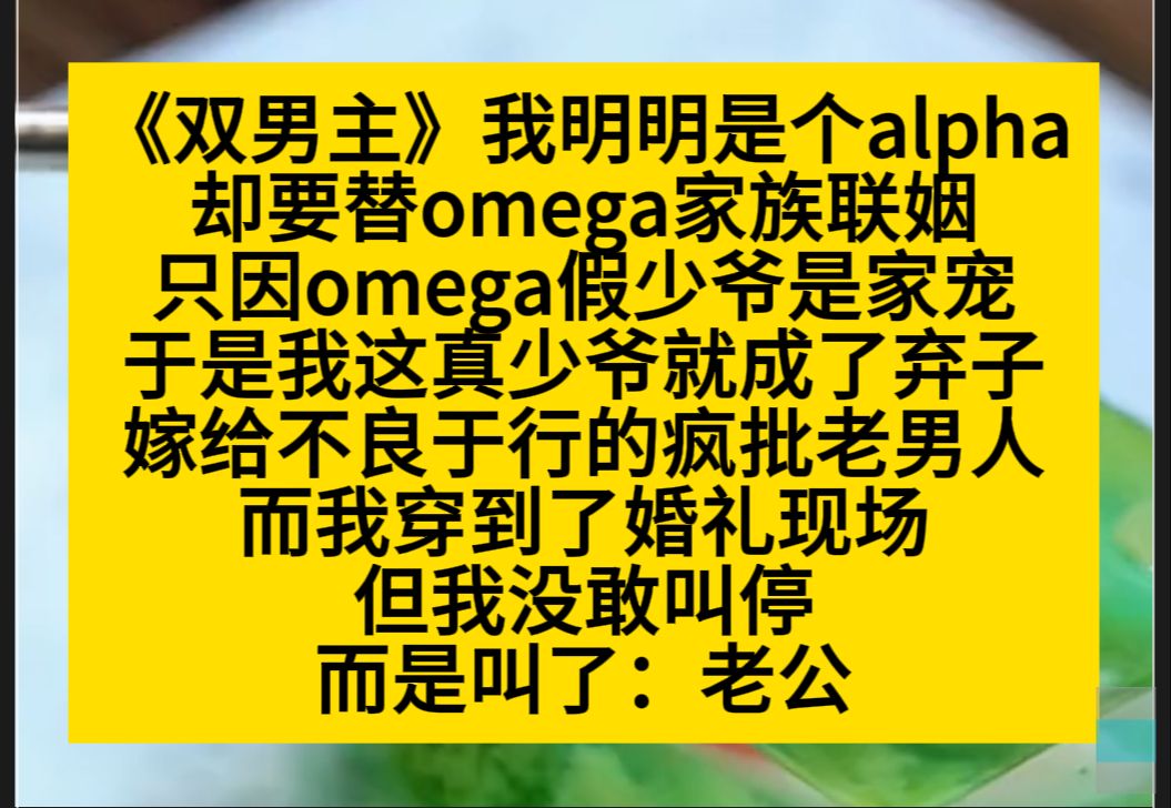 原耽推文 我明明是个alpha,却不得不替omega和别人联姻,只因我是个被放弃的真少爷……哔哩哔哩bilibili