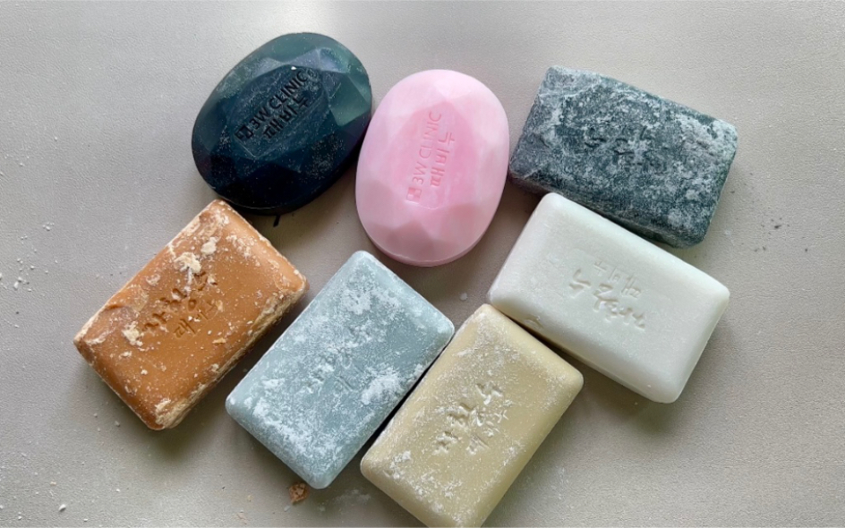 蒜刮香皂-3w clinic全家福~形状颜色都很棒的精品小皂