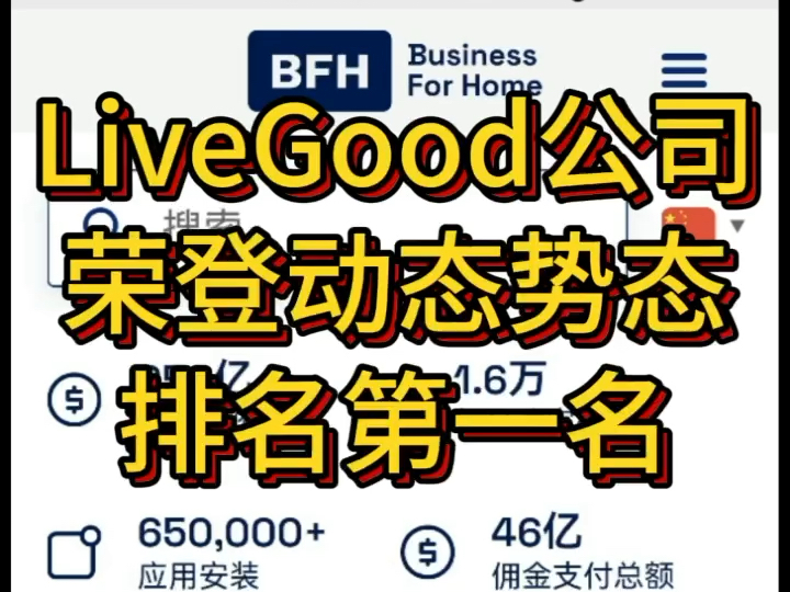 Livegood公司,荣登动态势能排名第一名,AAA➕商业信誉等级哔哩哔哩bilibili