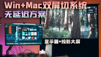 Win+Mac双屏双系统一键切换进阶方案，使用雷电配件彻底摆脱延迟