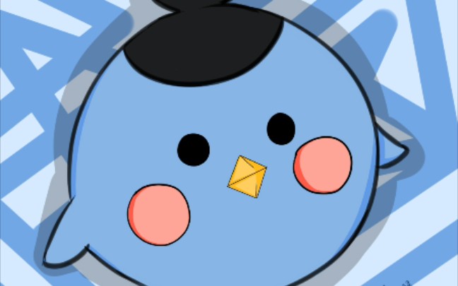 【板绘】涂了一个可可爱爱的小飞鸡_哔哩哔哩 (゜-゜)つロ 干杯~-bili