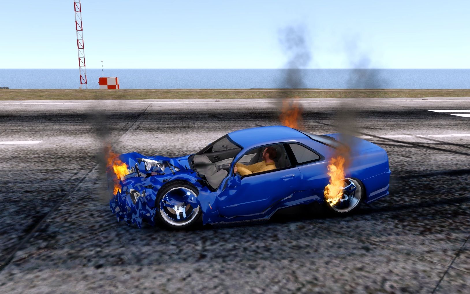 【gta4】真实的车损碰撞效果演示 #03