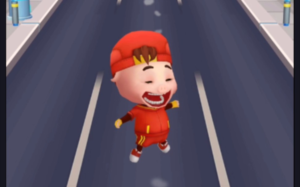 啥b猪猪侠跑酷笑死我了