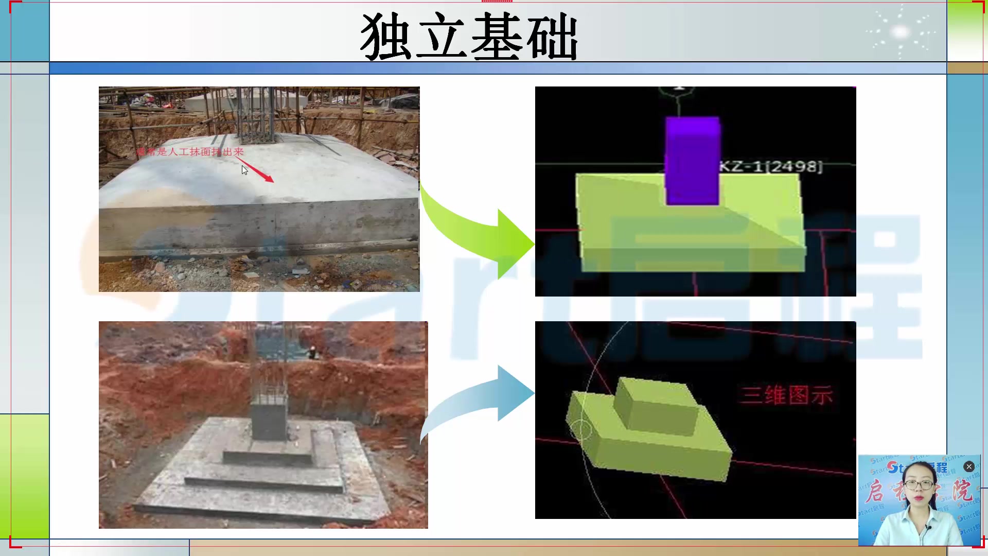 21.启程学院造价预算实操课程之广联达土建GTJ2018 三层框架办公楼 垫层土方部分的基础知识以及绘制刘紫嫣哔哩哔哩bilibili