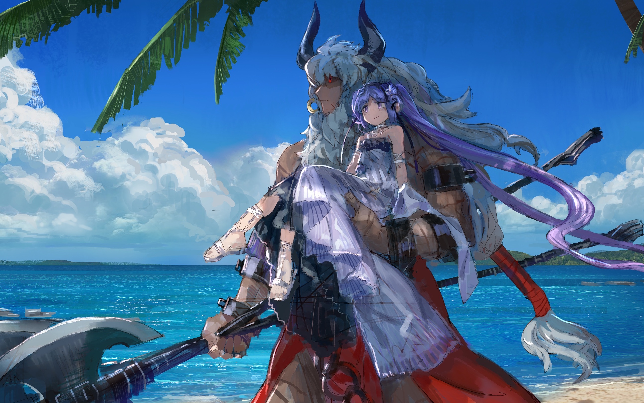 fgo小牛尤瑞艾莉就算是七罪只要我还活着他们就别想伤害你