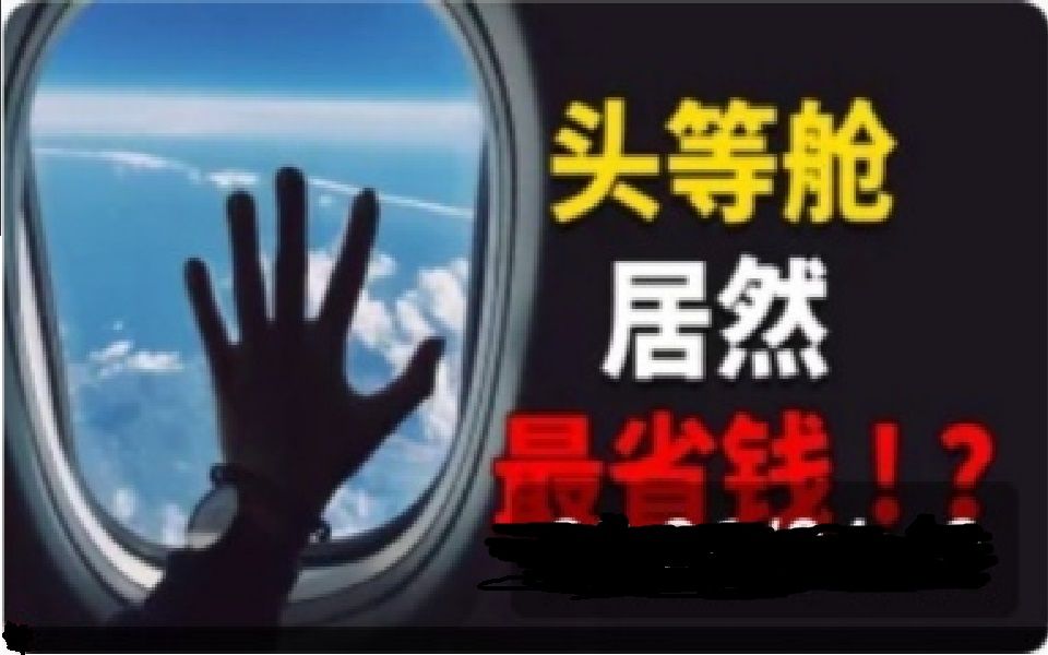 [图]【名场面】头等舱居然比经济舱还省钱？坐一次我人都傻了！（转载自果老板）（原视频已下架）