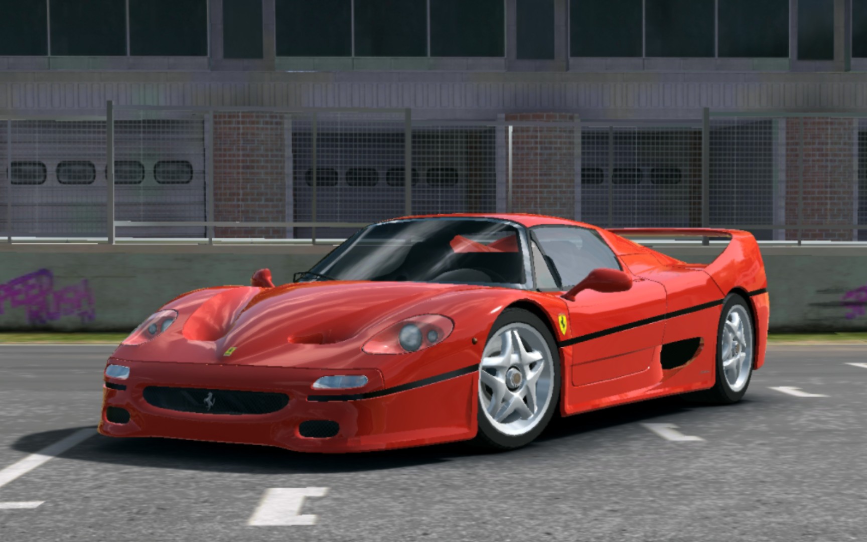 (真实赛车3)高转速冲锋 -法拉利f50 跑『布兰兹哈奇赛道』【赛道视角