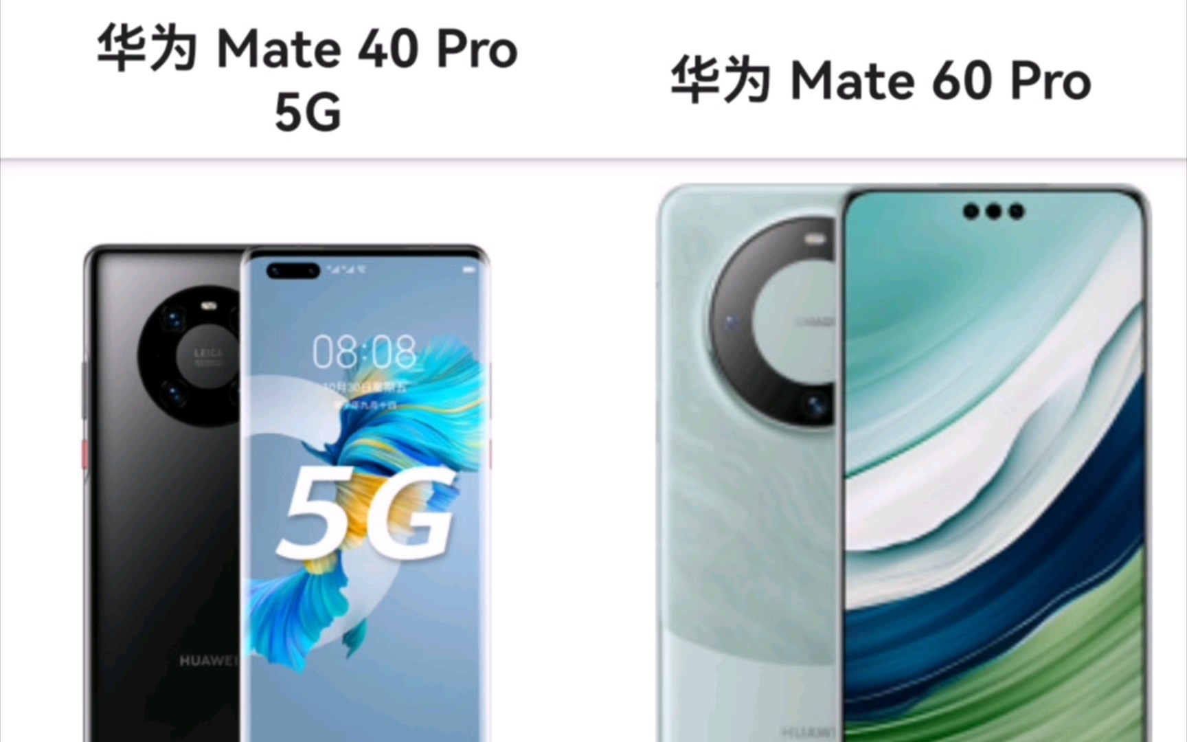 华为mate40Pro与华为mate60Pro参数对比(手机性能排行)哔哩哔哩bilibili