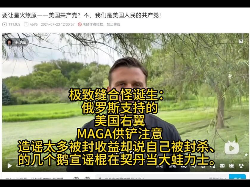 【网左魅力时刻】俄罗斯资助的美国右翼鹅宣谣棍欣克尔建立的野鸡派别，被契丹叫大蛙力士。极致缝合！_哔哩哔哩_bilibili
