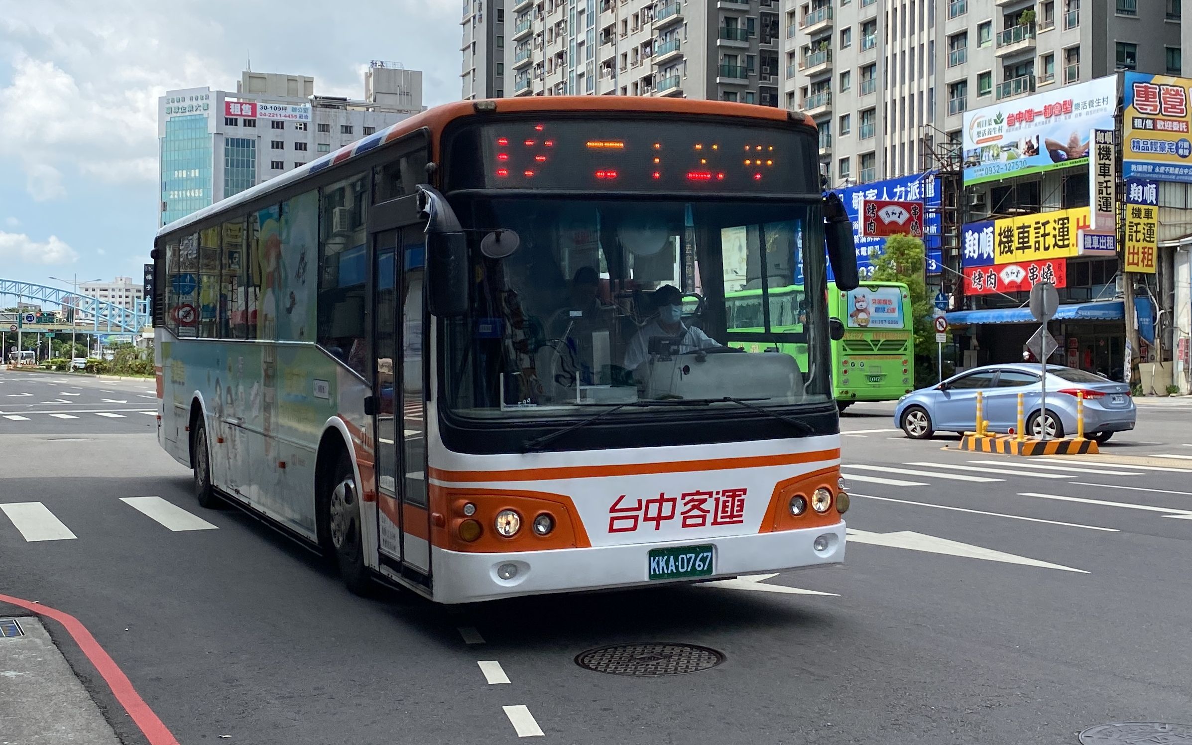 台中客运前台北客运daewoo高巴12路kka0767