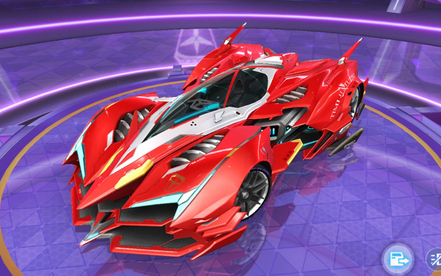 【qq飞车手游】s-冰魄改模半成品皮肤xa车星航雷诺xb车酷冷战神/小鹏