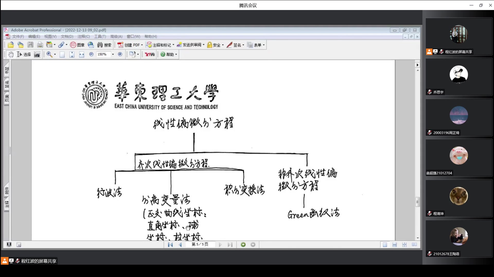 [图]数学物理方法总复习（自用）