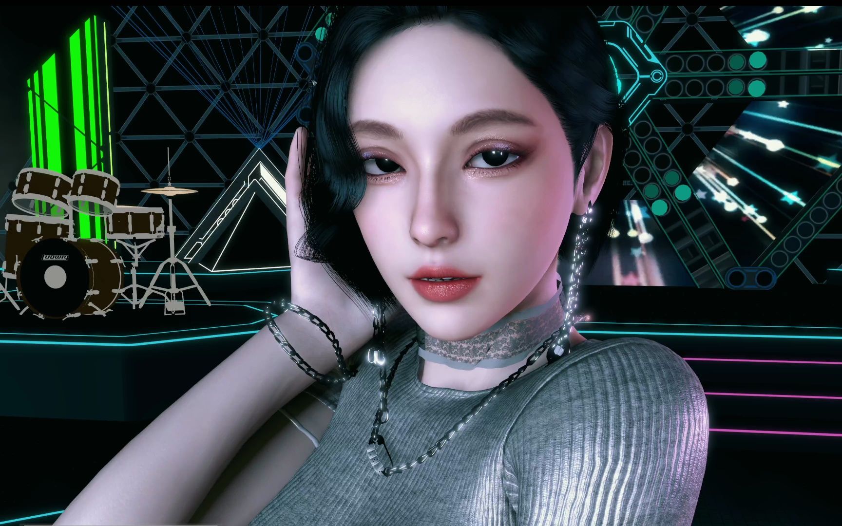 4090下极致的人物精度 游戏人物展示