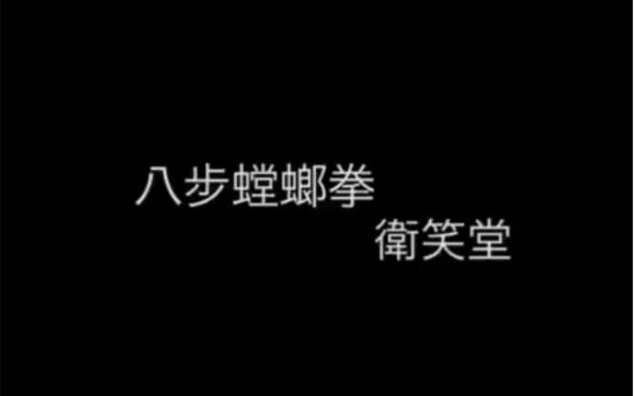 【八步螳螂拳】卫笑堂老师演练一路摘要哔哩哔哩bilibili