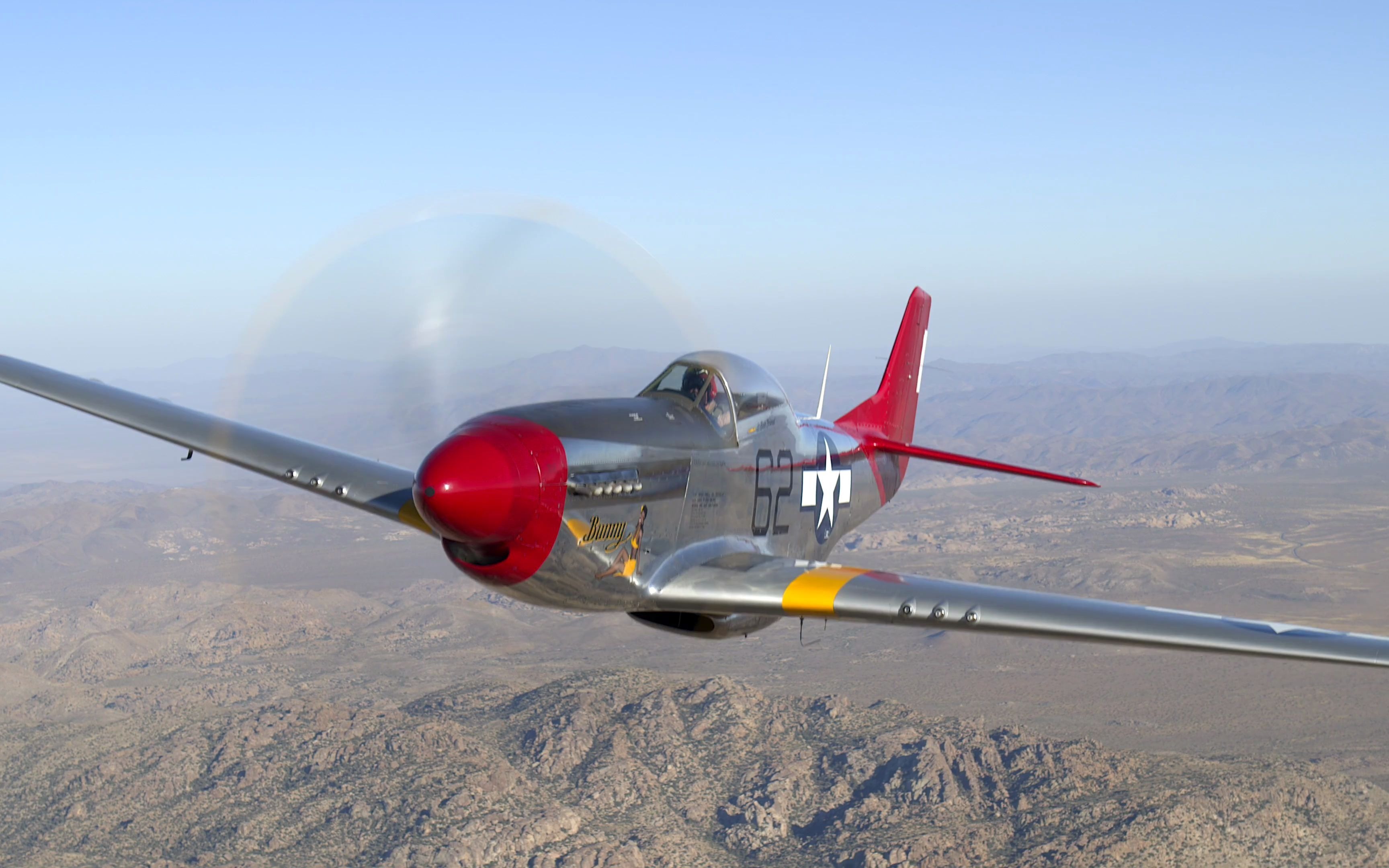 【电影级画质】野马战斗机航空摄影【4k】_超清 4k