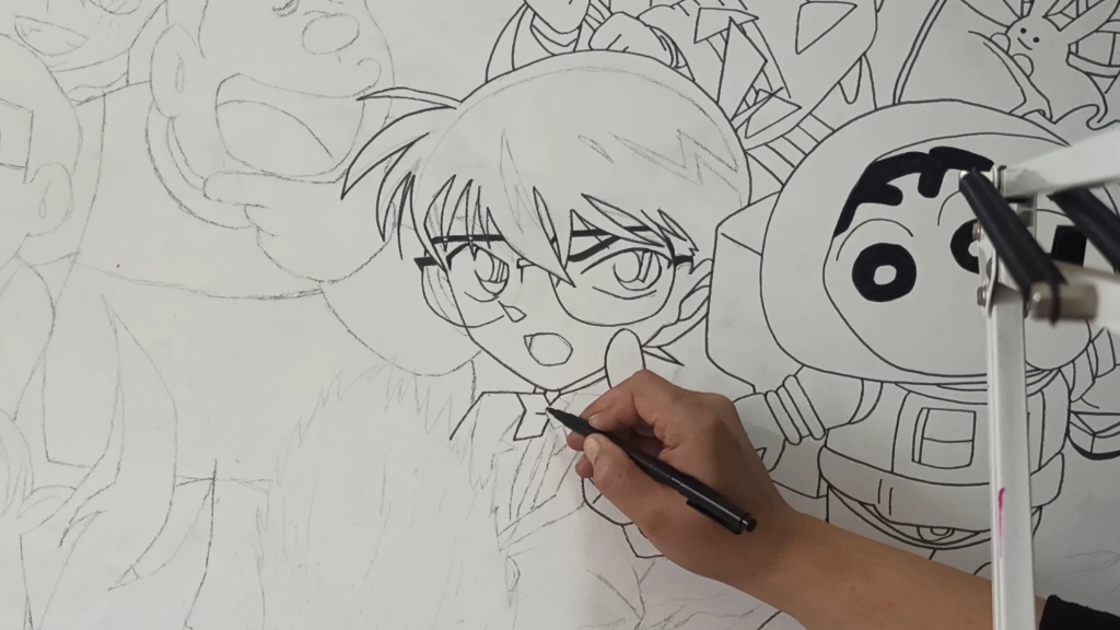 墙绘名侦探柯南