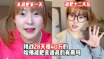 Descargar video: 14天居然瘦了12.1斤？？哈佛减肥食谱后续来了！第二周一次性看到爽～