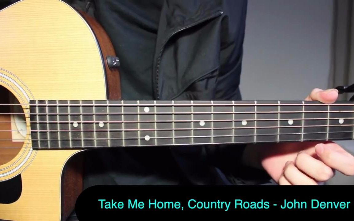 [图]【LPG - Youtube搬运】John Denver - Take Me Home, Country Roads 吉他教程