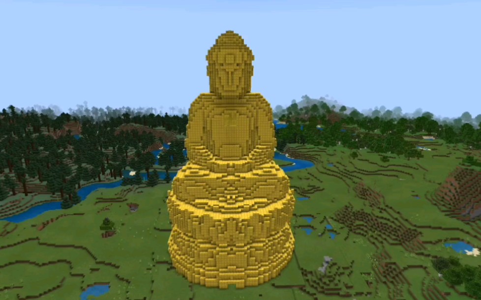 我的世界佛像铸造过程延时拍摄