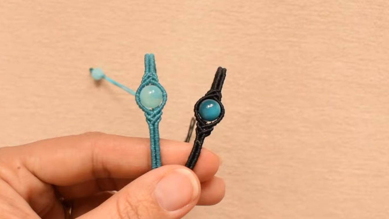 【sainabaft】绳编手链教程045