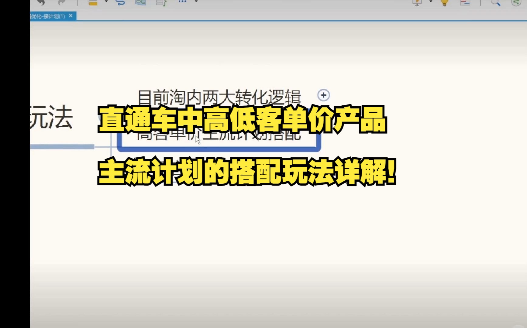 淘宝天猫运营干货无界直通车中高低客单价产品主流计划的搭配玩法详解!哔哩哔哩bilibili