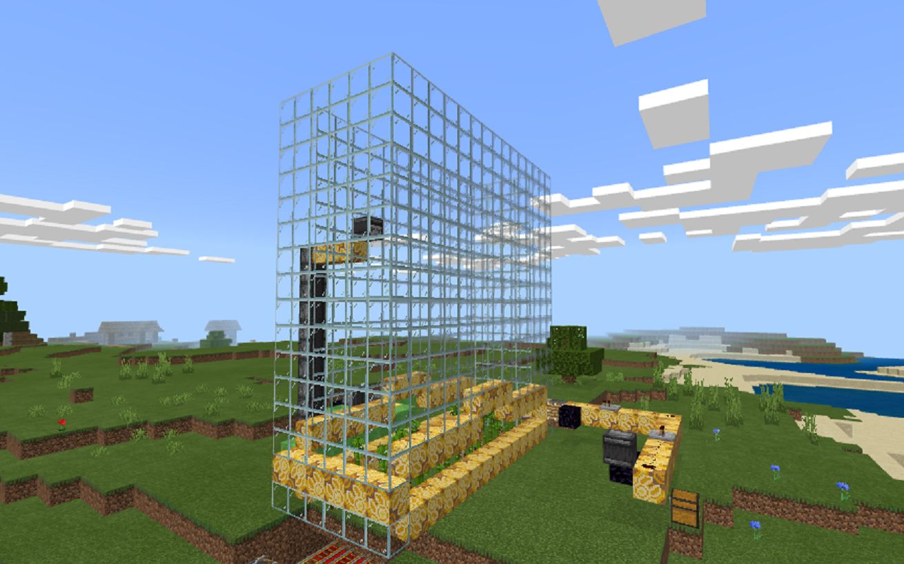 活动作品我的世界红石教程之全自动竹子农场