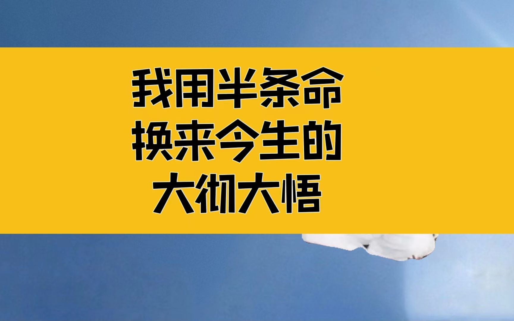 庄子:我用半条命,换来了今天的大彻大悟;先自度,先自我修复_哔哩哔哩
