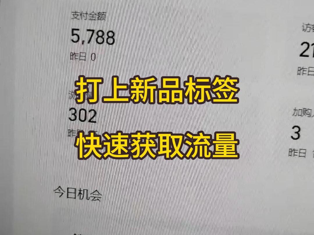 打上新品标,快速提升宝贝的搜索和推荐流量哔哩哔哩bilibili