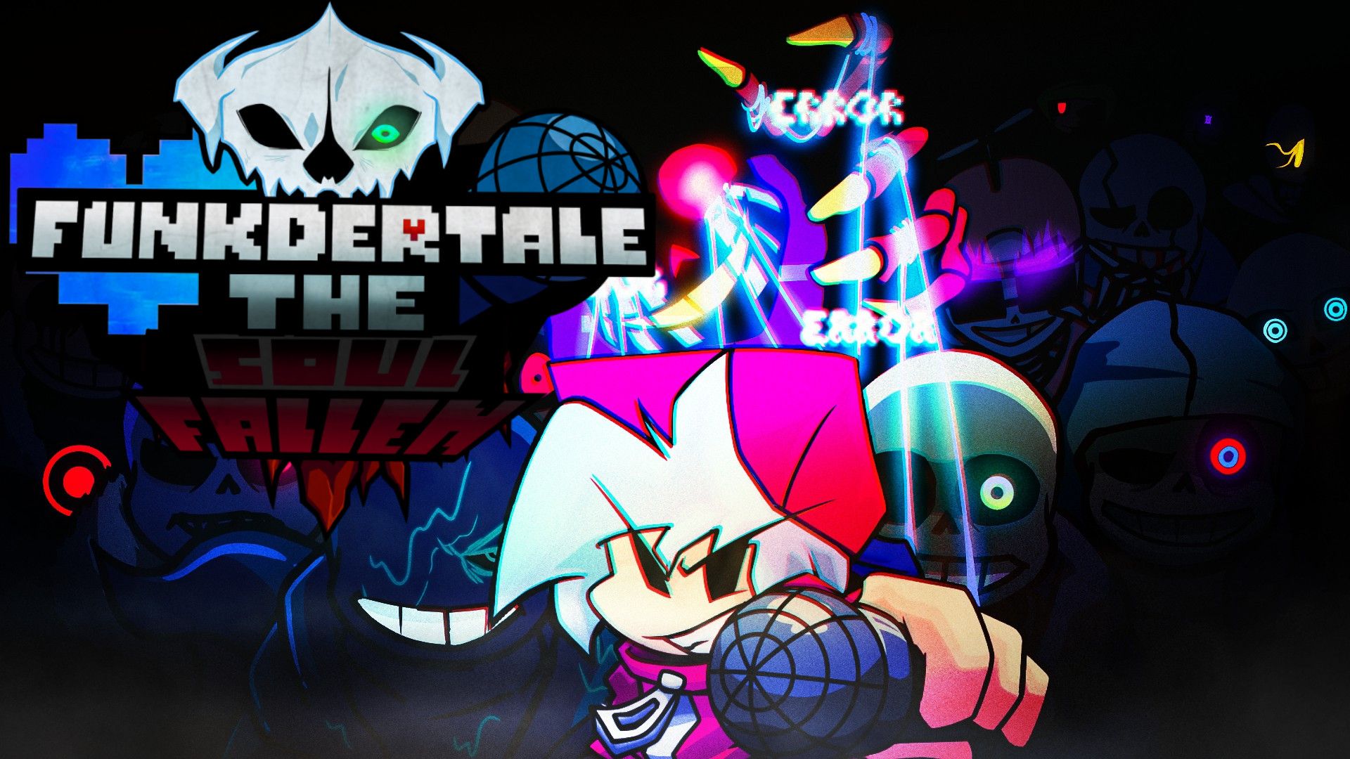 [图]超帅UT优质模组！ ！！【FNF MOD】《 Funkdertale: The soul fallen DEMO 》