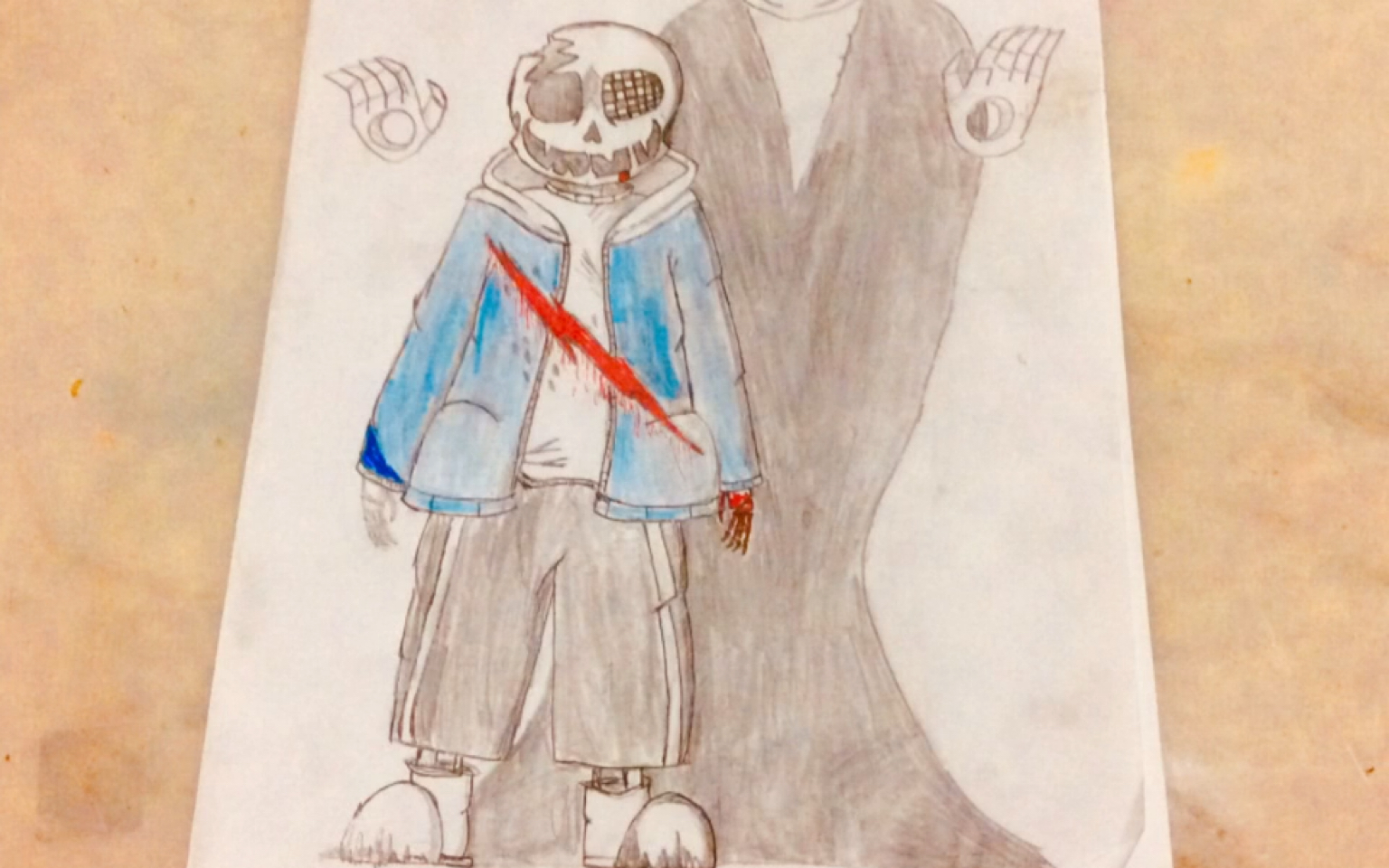 time sans(最后的呼吸sans)绘画教程