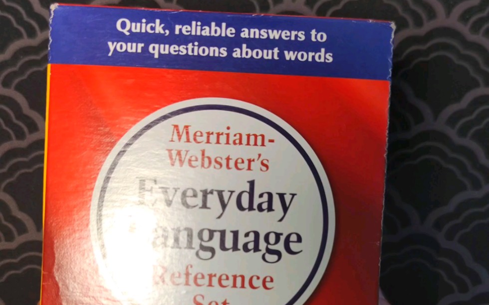“韦氏三宝”开箱,韦氏三本辞典都是什么样子?哔哩哔哩bilibili