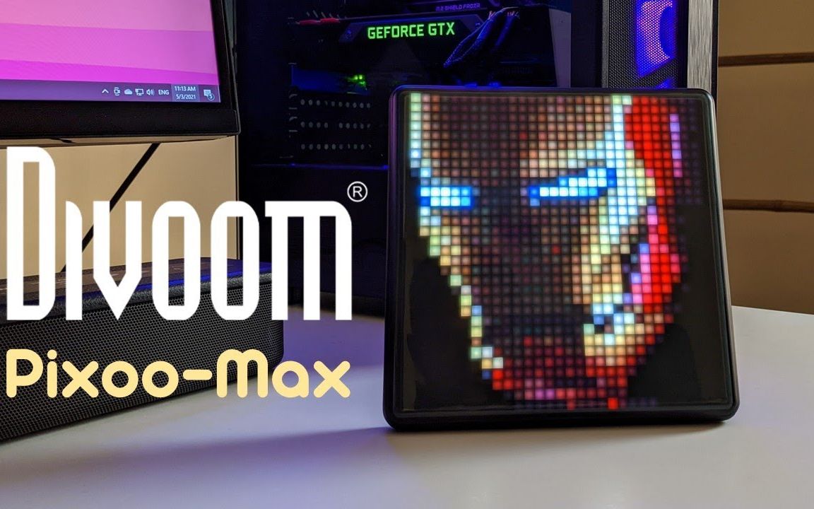 【desk tour】有趣的像素艺术led招牌 & 点音像素显示器divoom