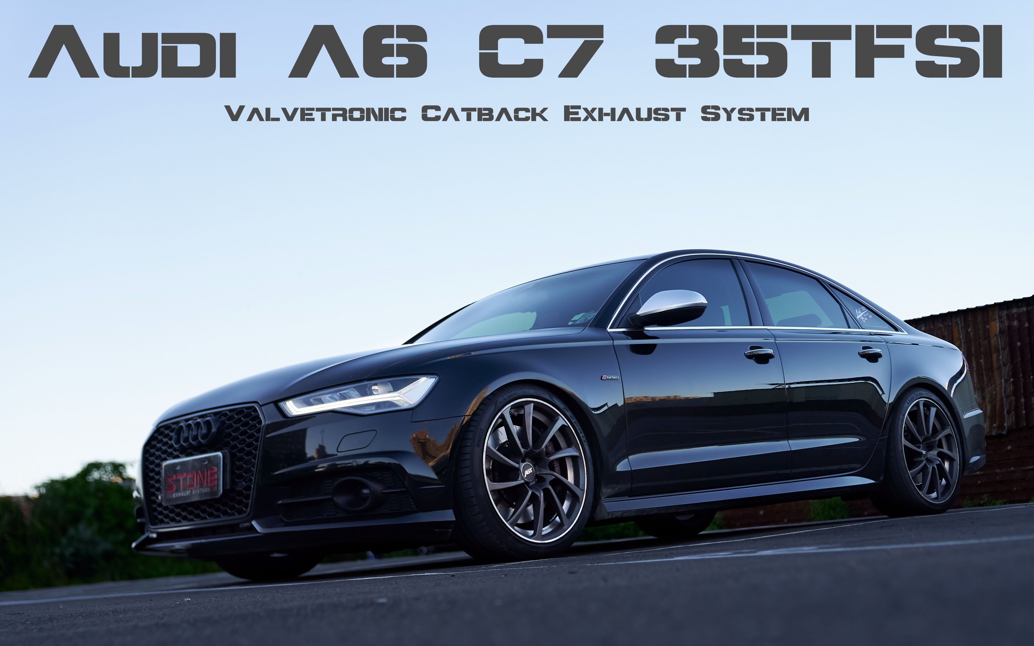 奥迪audi a6 c7 35tfsi / 巨石电子阀门中尾段排气