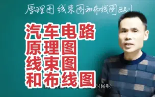 Descargar video: 汽车电路图有原理图线束图和布线图它们有什么区别，怎么来使用