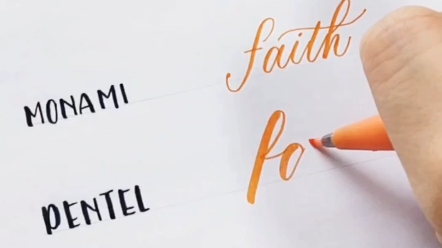 faith的三种写法| brush lettering哔哩哔哩bilibili