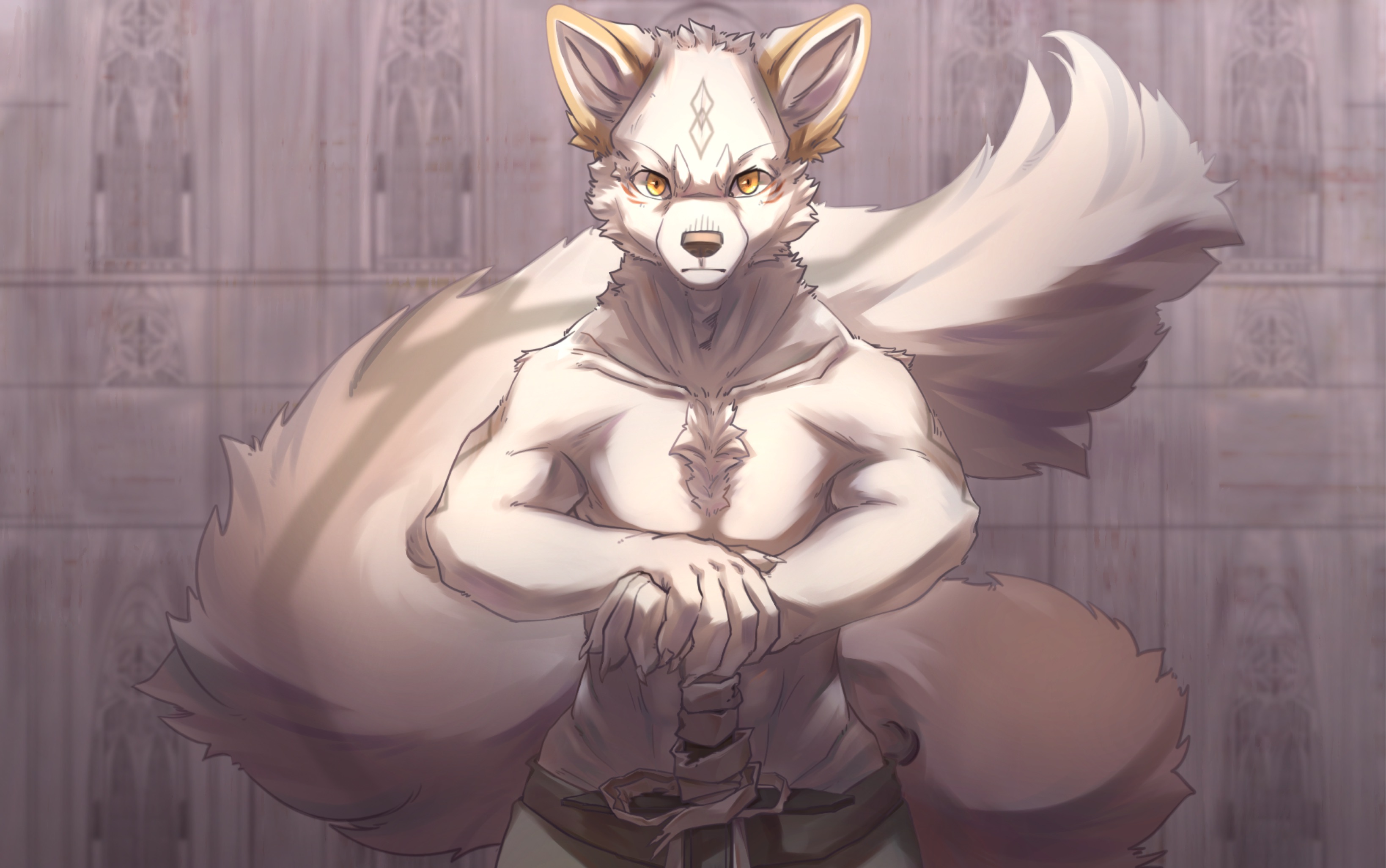 【furry】白色大狗绘制哔哩哔哩bilibili