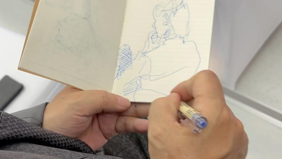 【个人存档】尉晓榕教授速写写生达娜·卡瓦斯女士