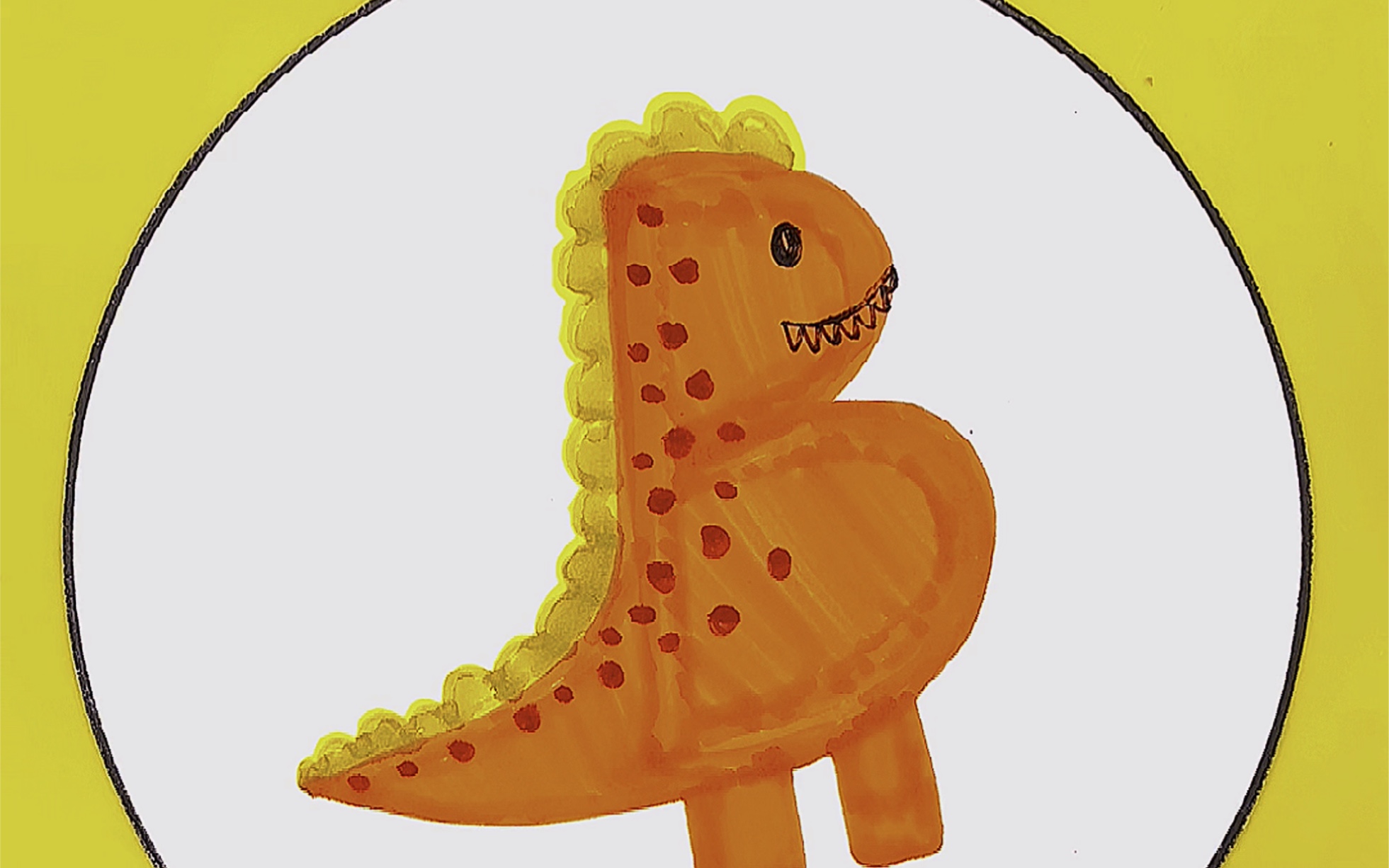 简笔画字母b创意恐龙