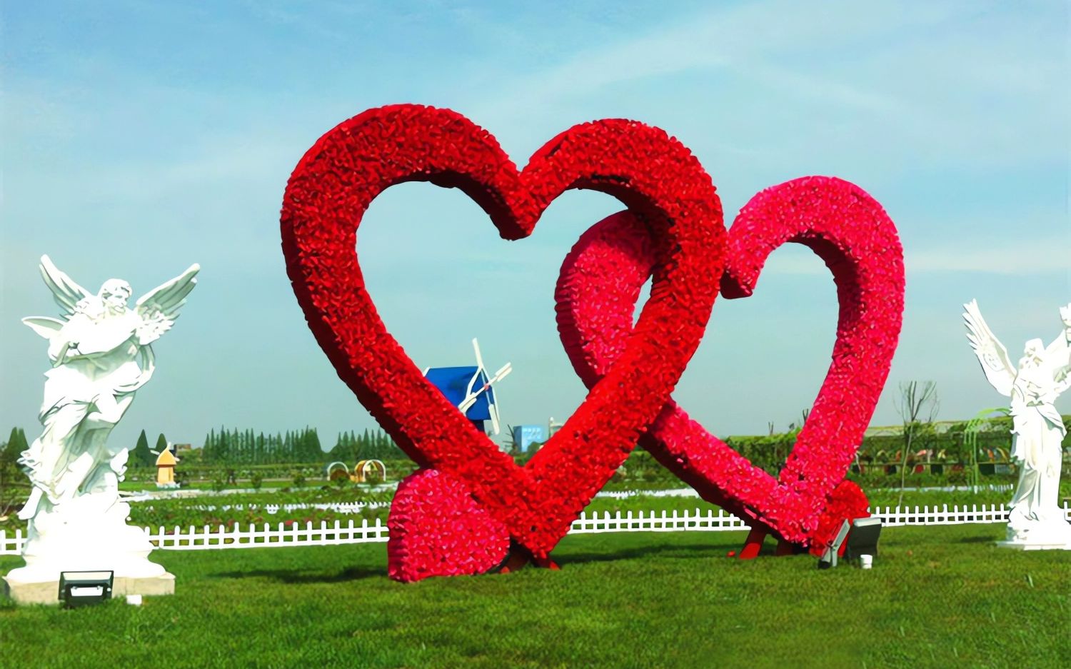 不锈钢爱心雕塑,城市广场景观雕塑摆件