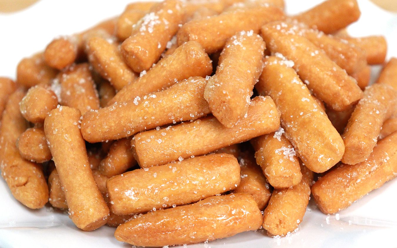 真正的老式江米条,不加小苏打,不加泡打粉,个个空心还不开裂