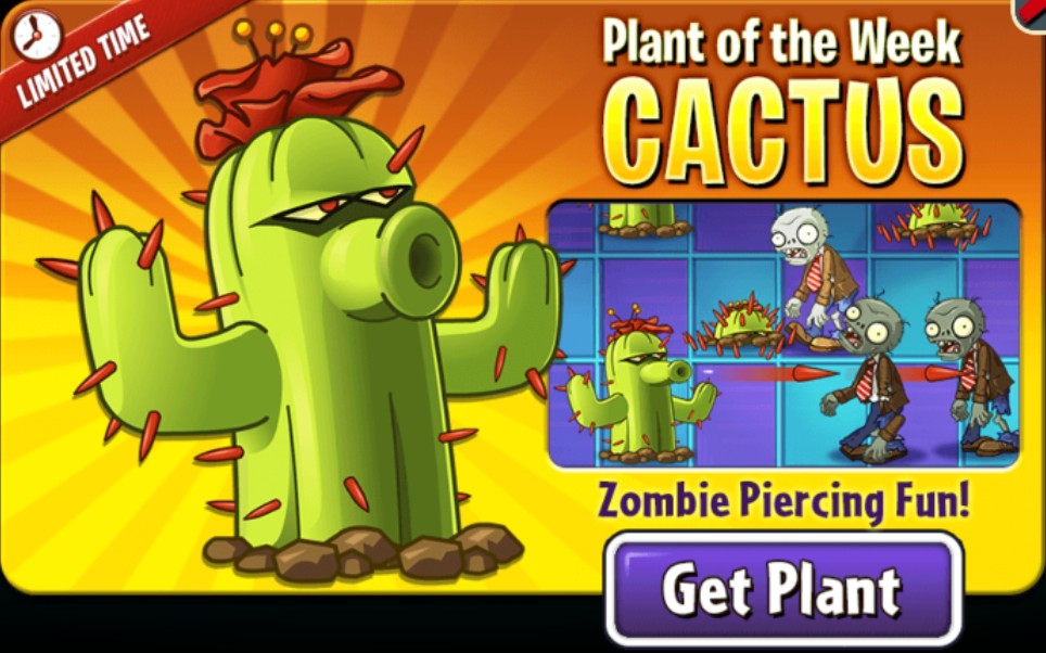 【xm_why】仙人掌 cactus —— 史诗任务第十八期 —— 植物大战僵尸