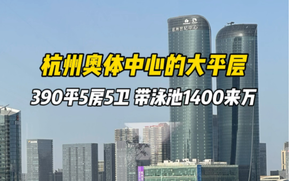 总裁 | 你家窗外就是杭州城市之门莲花碗等一众地标建筑哔哩哔哩bilibili